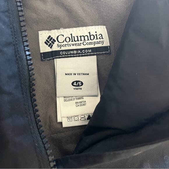 Columbia Black Adjustable Strap Snow Bib Youth Size 4/5 - Picture 2 of 7